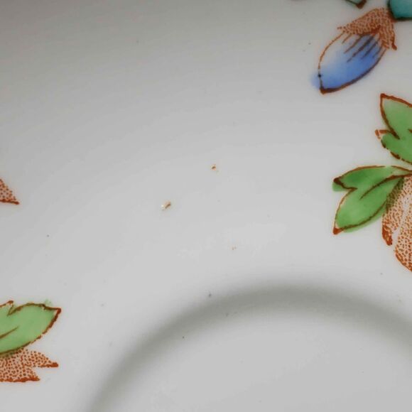 Roslyn Teacup and Saucer Blue Picta Flowers Vintage - Picture 5 of 10